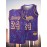 Men'S Basketball Jersey #24 - Purple & Yellow Floral Print, Sleeveless Athletic Tank Top For Parties, Performances, And Sports Events, Casual Wear Jersey.