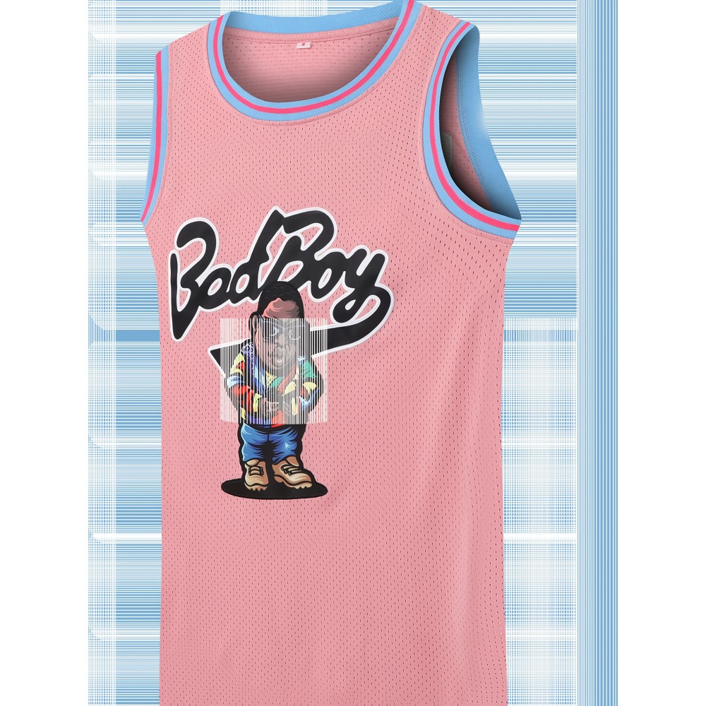 Men'S Basketball Vest, Retro 90s Basketball Top, Suitable For Casual Sports And Fashionable Parties, Daily Wear