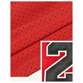 Red Classic Jersey, Fan Gift, Basketball Training Uniform, Summer Vest Top Made Of Breathable Premium Fabric