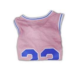Dreamy Pink Basketball Jersey] Breathable Sleeveless Jersey - Men'S Basketball Sweatshirt - Embroidered Lettering, Loose Fit, Sports Uniform