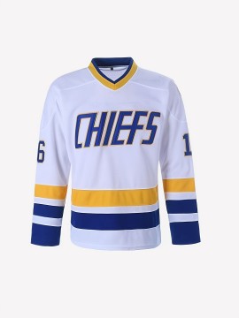 Hanson Brothers Charlestown Chiefs Slap Shot Moive #16 Ice Hockey Jersey Stitched Letters And Numbers S-XXXL