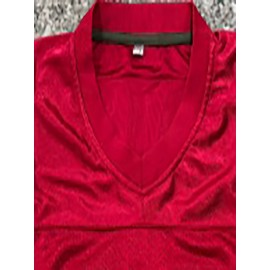 Men'S Rugby Shirt # 21 Red Embroidered Rugby Shirt Loose Fit Polyester Knitted - Perfect For Casual And Sportswear Machine Washable - Sizes From S To XXXL