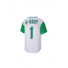 Men'S #1 Baseball Jersey Classic Vintage All Stitched Retro Movie S-XXXL