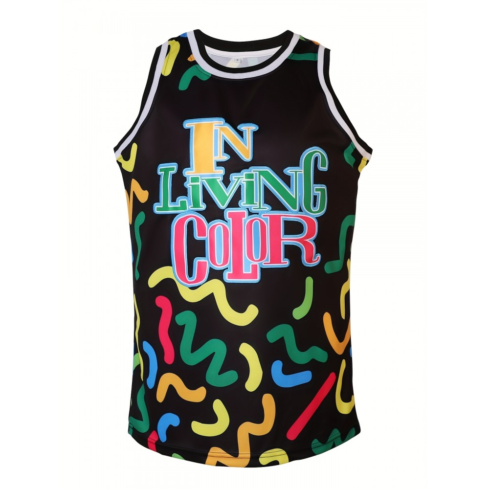 In Living Color 90'S Wayans Basketball Jersey Black For Men S-XXXL Sports Shirt