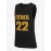 Men's #22 Vintage Black Basketball Jersey - 