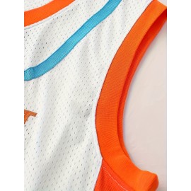 1pc Flint Tropics #33 Men'S Basketball Jersey - Vintage Style Breathable Sleeveless Polyester Uniform with Embroidery, Moisture-Wicking for Training, Competition, Casual Wear