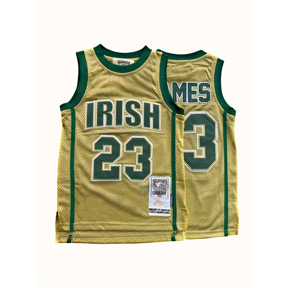 Girls # 23 Sportswear Youth High School Basketball Uniform, Suitable For Ages 3-14, XS-XL